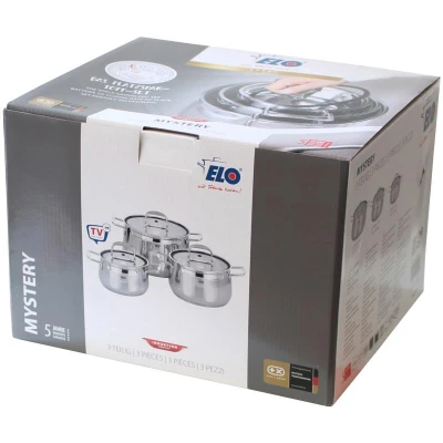 ELO 91003 Mystery Sada hrnců 3 ks, nerezové