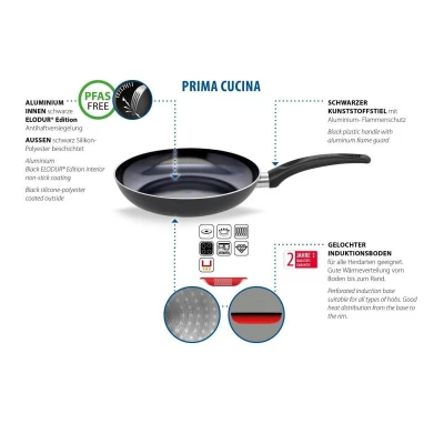 ELO BASIC Prima Cucina černá průměr 28 cm pánev