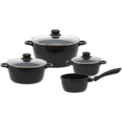 ELO BASIC 62440 Black Cast Sada hrnců 4 ks, hliníkové