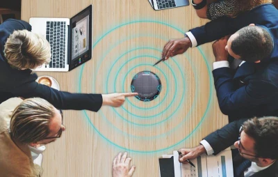 EMEET OfficeCore Luna Plus tmavě šedý konferenční reproduktor