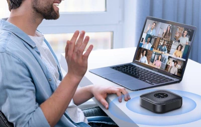 Emeet OfficeCore M0 Plus černý konferenční reproduktor