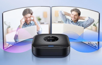 Emeet OfficeCore M0 Plus černý konferenční reproduktor