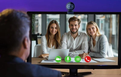 Emeet SmartCam S600 černá webová kamera