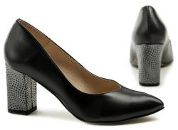 Emis SK7167-896 modré dámské lodičky na podpatku