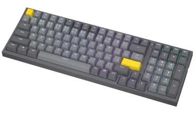 Endorfy Celeris 1800 CZ, Klávesnice, herní, bezdrátová, mechanická, Yellow by Gateron, CZ layout, ARGB, šedá Endorfy Celeris 1800 CZ, Klávesnice, herní, bezdrátová, mechanická, Yellow by Gateron, CZ layout, ARGB, šedá