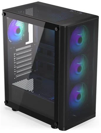 Endorfy skříň Ventum Ventum 200 ARGB 4× 120mm ARGB ventilátor, 2× USB 3.0, tvrzené sklo, černá Endorfy skříň Ventum Ventum 200 ARGB 4× 120mm ARGB ventilátor, 2× USB 3.0, tvrzené sklo, černá