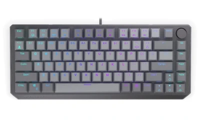 Endorfy Thock V2 75% Klávesnice, herní, drátová, mechanická, Red, US layout, 75% velikost, ARGB, hliník, USB,šedá