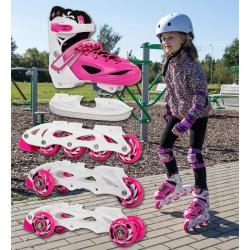 Enero 4v1 růžové dětské brusle