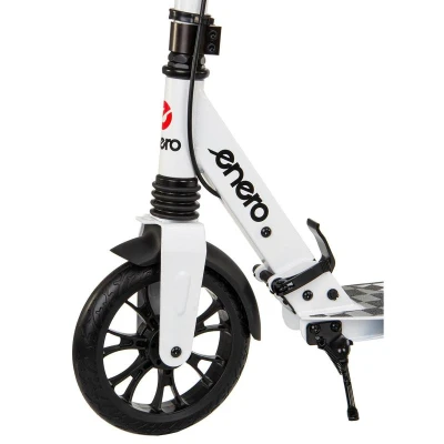 ENERO ULTRA SPEED 200mm bílá koloběžka s brzdou a odpružením