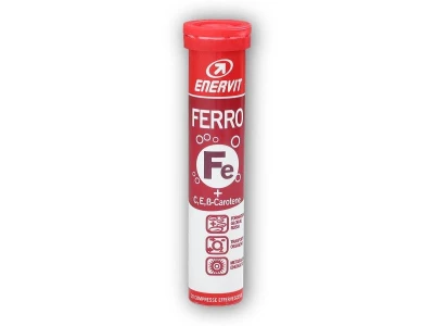 Enervit ferro 20 šumivých tablet - železo Enervit ferro 20 šumivých tablet - železo