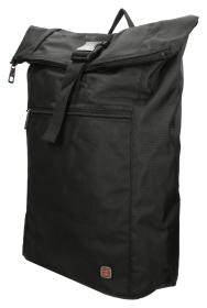 Enrico Benetti Cornell 17" Notebook Backpack Roll Top Black batoh Enrico Benetti Cornell 17" Notebook Backpack Roll Top Black batoh