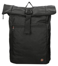 Enrico Benetti Cornell 17[34] Notebook Backpack Roll Top Black batoh