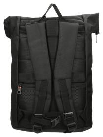 Enrico Benetti Cornell 17[34] Notebook Backpack Roll Top Black batoh