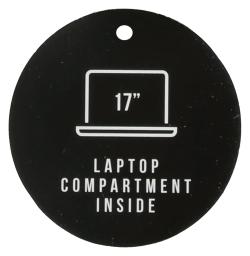 Enrico Benetti Cornell 17[34] Notebook Backpack Roll Top Black batoh