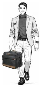 Enrico Benetti München Flightbag 24 l Grey