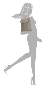 Enrico Benetti Nouméa Backpack Medium Taupe batoh