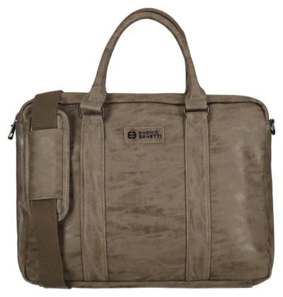 Enrico Benetti Rotterdam 15[34] Notebook Bag Medium Taupe taška