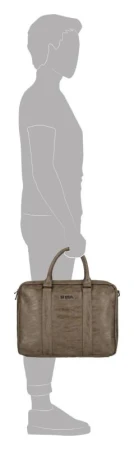 Enrico Benetti Rotterdam 15[34] Notebook Bag Medium Taupe taška