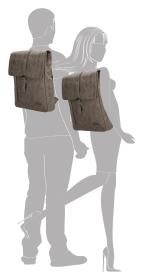Enrico Benetti Rotterdam 17[34] Notebook Backpack Medium Taupe batoh