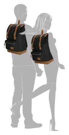 Enrico Benetti Santiago 17[34] Notebook Backpack 23 l Black batoh