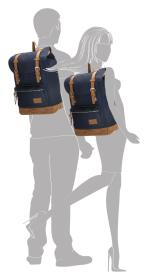 Enrico Benetti Santiago 17[34] Notebook Backpack 23 l Blue batoh