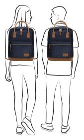Enrico Benetti Santiago Notebook Backpack 17 l Blue batoh