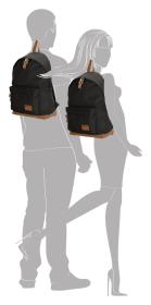 Enrico Benetti Santiago Notebook Backpack 19 l Black batoh