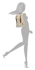 Enrico Benetti Teddy Tablet Backpack Off-White batoh