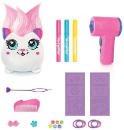 EP line Airbrush Hairiffic Squish Pal set plyšák k vybarvení na baterie 2 druhy