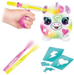 EP line Airbrush Neon Mini překvapení set plyšák k vybarvení 6 druhů