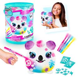 EP line Airbrush Squish Pals Paint Can set plyšák k vybarvení 3 druhy