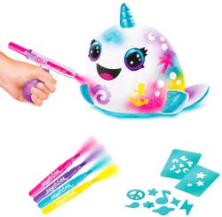 EP line Airbrush Squish Pals Paint Can set plyšák k vybarvení 3 druhy