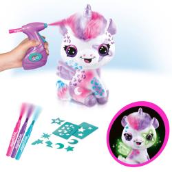 EP line Airbrush studio jednorožec rozprašovací pistole s náplněmi a šablonami na baterie