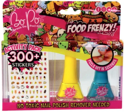 EPEE EP Line BO-PO Food Frenzy lak na nehty slupovací 2ks + samolepky různé druhy