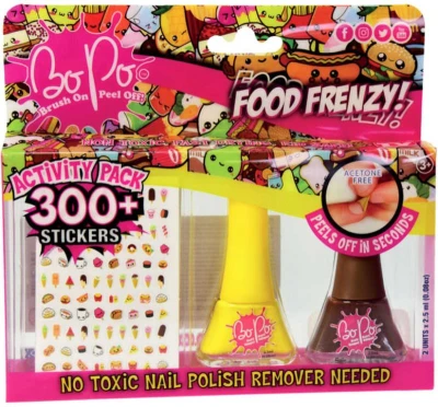 EPEE EP Line BO-PO Food Frenzy lak na nehty slupovací 2ks + samolepky různé druhy