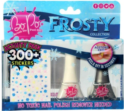 EPEE EP Line BO-PO Frosty lak na nehty slupovací 2ks + samolepky různé druhy