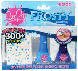 EP line BO-PO Frosty lak na nehty slupovací 2ks + samolepky různé druhy