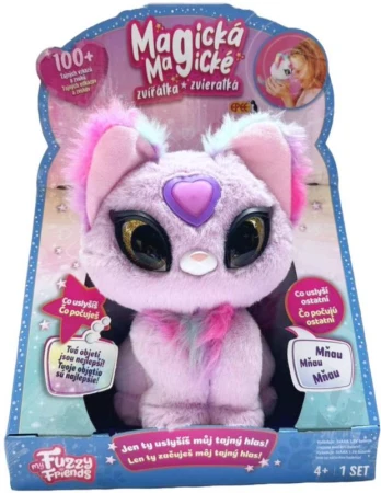 EPEE Fuzzy Friends magické zvířátko interaktivní kočička Zoe na baterie Světlo Zvuk