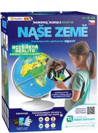 EPEE EP Line Glóbus interaktivní Naše Země naučný set s doplňky Aplikace v telefonu