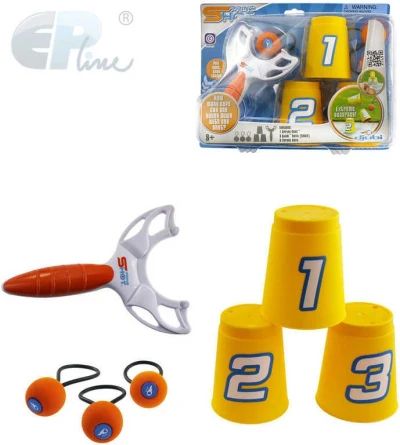 EPEE EP Line Hra Phlat Sport set prak se 3 míčky s poutky a 3 kelímky EPEE EP Line Hra Phlat Sport set prak se 3 míčky s poutky a 3 kelímky