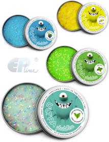 EP line Inteligentní plastelína 50g chytrá hmota svítí ve tmě s vuní a glitry s kuličkami EP line Inteligentní plastelína 50g chytrá hmota svítí ve tmě s vuní a glitry s kuličkami