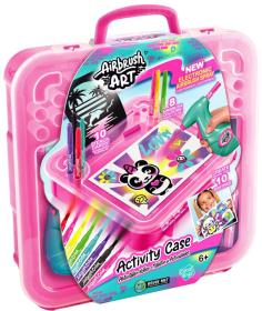 EP line Kreativní kufřík set airbrush pistole se šablonami a fixami na baterie