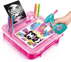 EP line Kreativní kufřík set airbrush pistole se šablonami a fixami na baterie