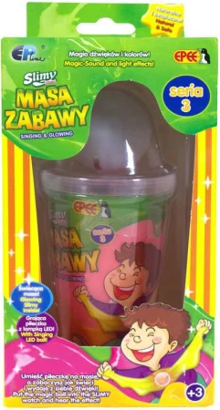 EPEE EP Line Kreativní set sliz Slimy + svítící kulička na baterie LED Světlo různé barvy