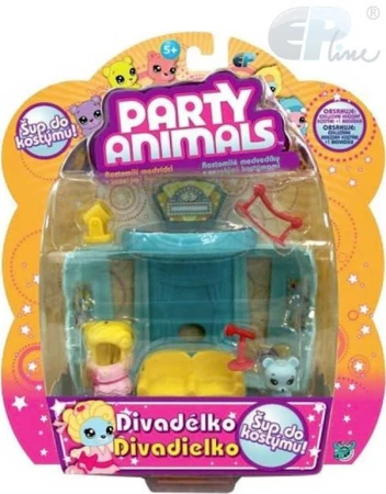 EPEE EP Line Party Animals hrací sada medvídek s kostýmem a doplňky 3 druhy