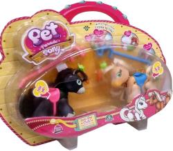 EP line Pet Parade Poník set 2ks s doplňky reaguje na pohyb prstu plast 3 druhy