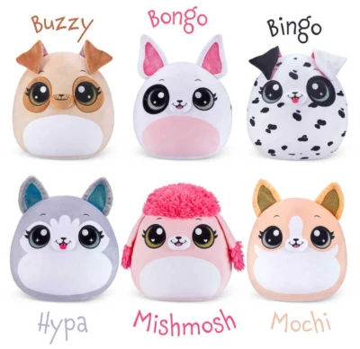 EPEE PLYŠ Coco Squishies zvířátko pes mačkací 6 druhů (plyšová hračka)
