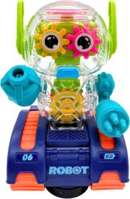 EP line Robot s ozubenými kolečky narážecí na baterie Světlo Zvuk 2 barvy