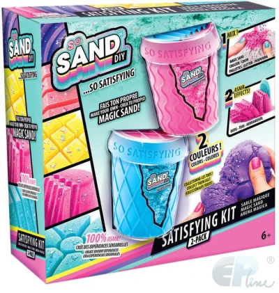 EPEE EP Line So Sand kouzelný písek set 2 kelímky s nástroji a doplňky různé barvy EPEE EP Line So Sand kouzelný písek set 2 kelímky s nástroji a doplňky různé barvy
