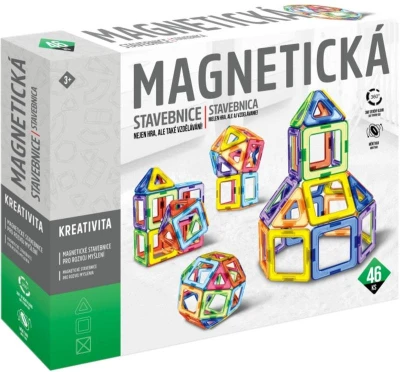 EPEE EP Line Stavebnice magnetická 46 dílků skládačka v krabici